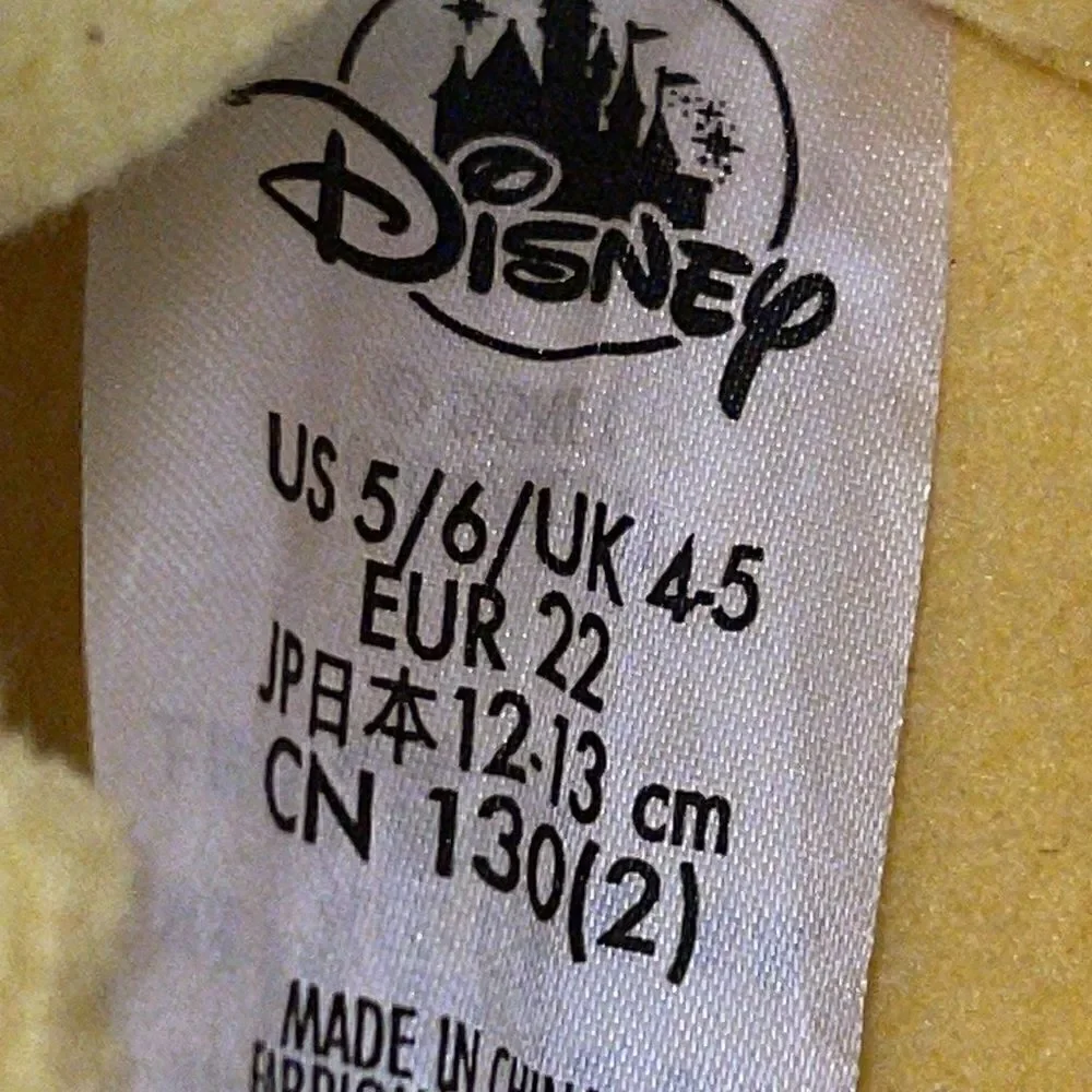 Disney store Belle Beauty and the Beast slippers size 5/6 Dress up princess‎